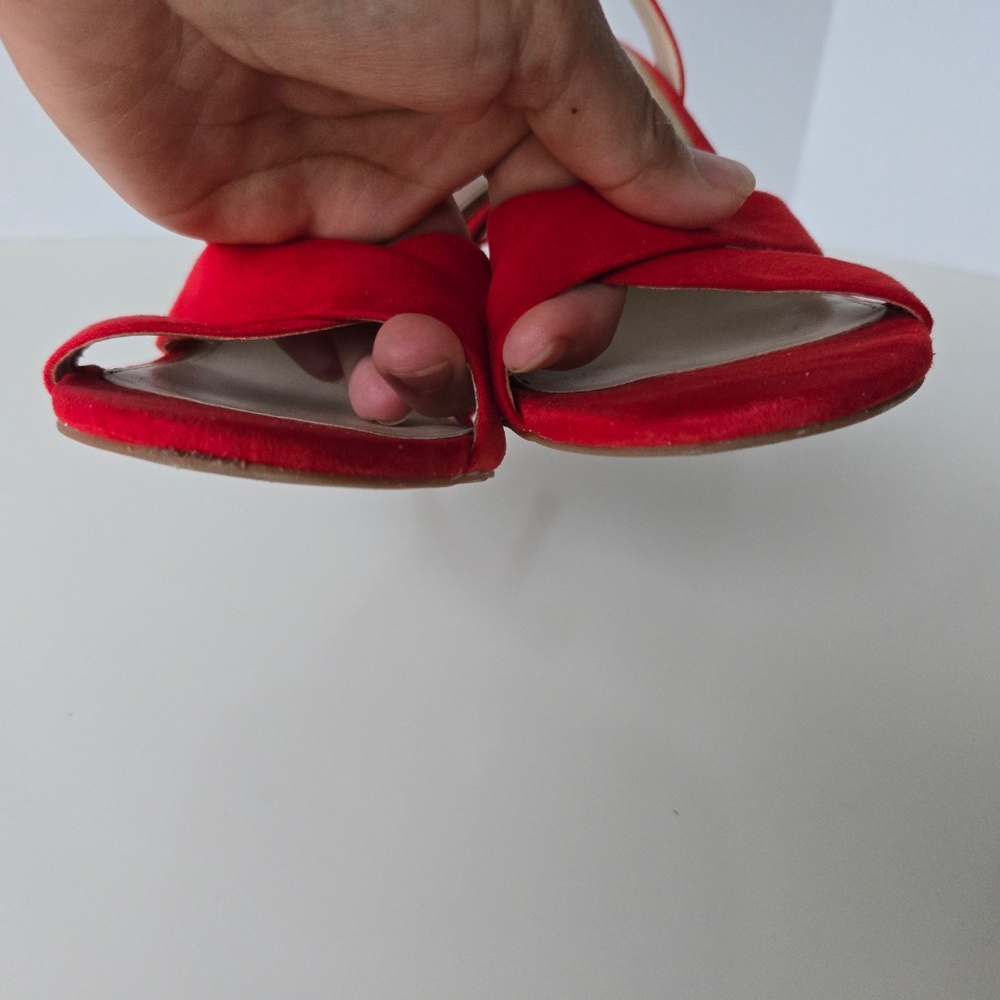 Kenneth Cole Chic Red Slingback Heels - Picture 15 of 17